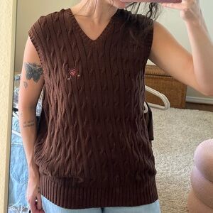 Polo Golf Ralph Lauren Brown Vest Size L